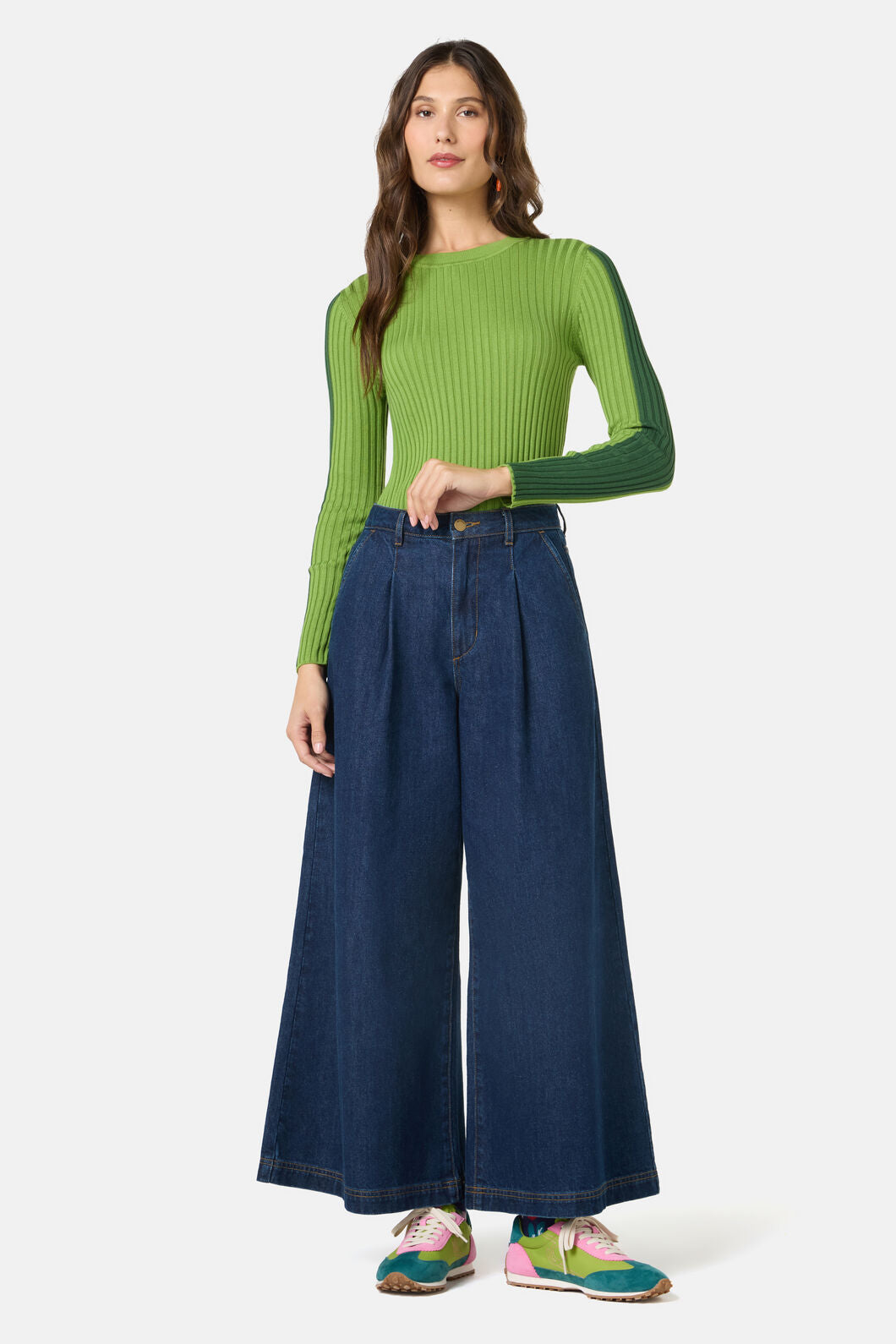 Gorman - Amilia Cotton Knit Top - green