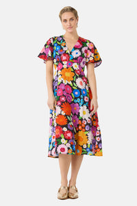 Gorman - Flower Meadow Print Midi Dress - print