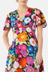 Gorman - Flower Meadow Print Midi Dress - print