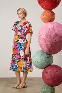 Gorman - Flower Meadow Print Midi Dress - print