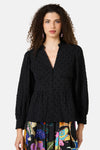 Gorman - Clover Seersucker Blouse - black