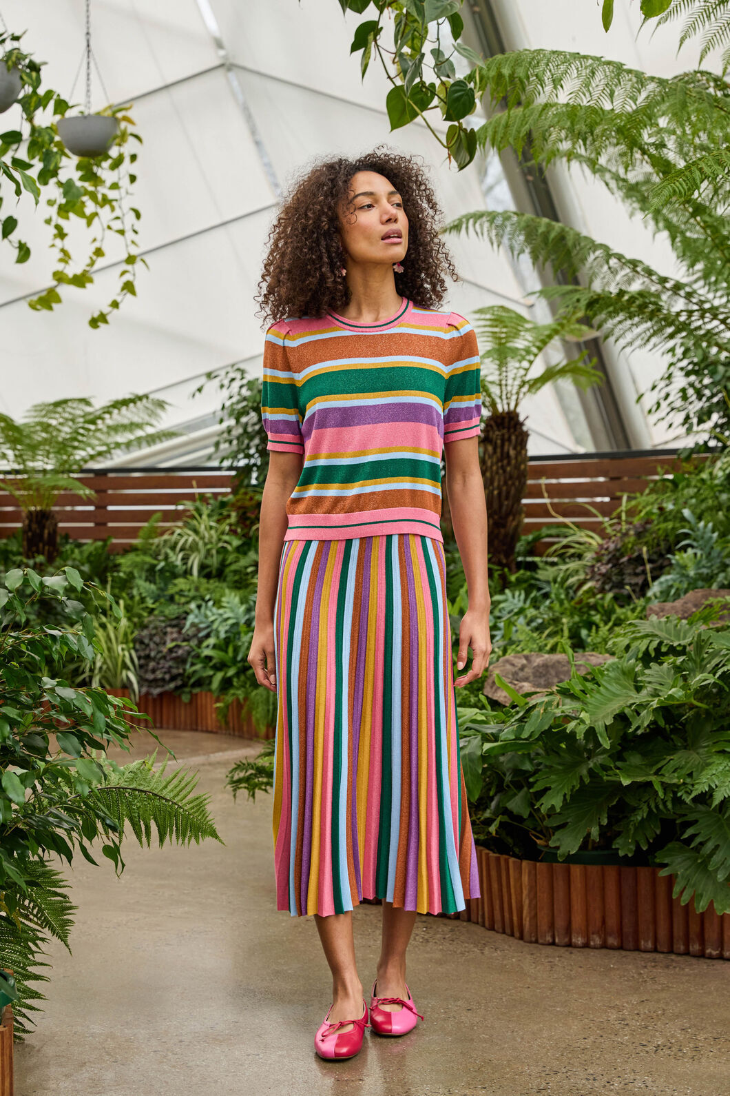 Gorman - Racing Stripe Knit Skirt - multi