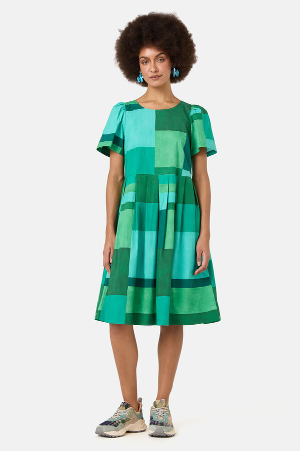 Gorman - Petal Patch Check Sadie Dress - print