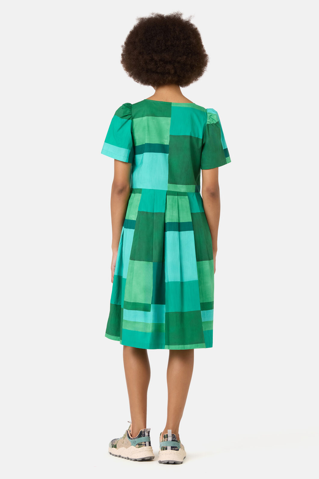 Gorman - Petal Patch Check Sadie Dress - print