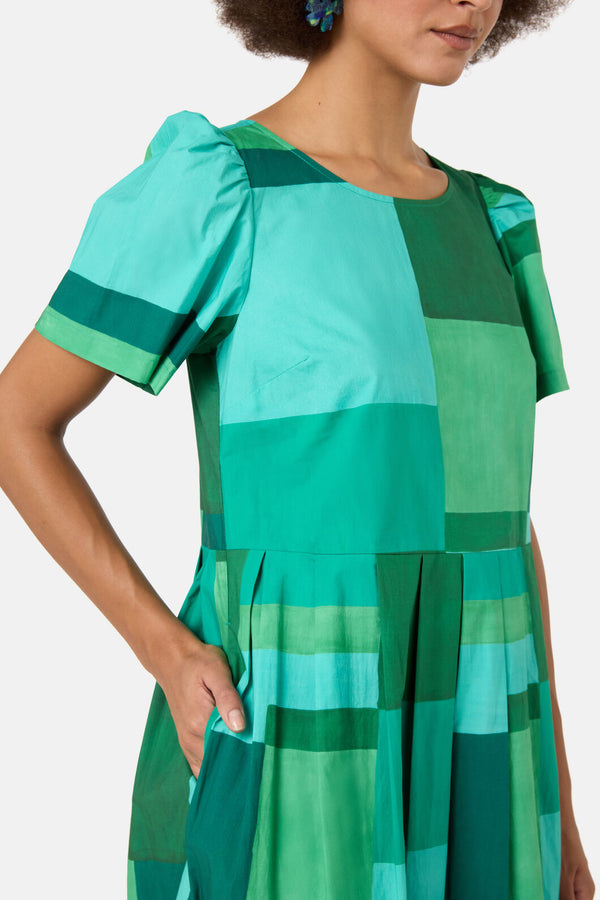 Gorman - Petal Patch Check Sadie Dress - print