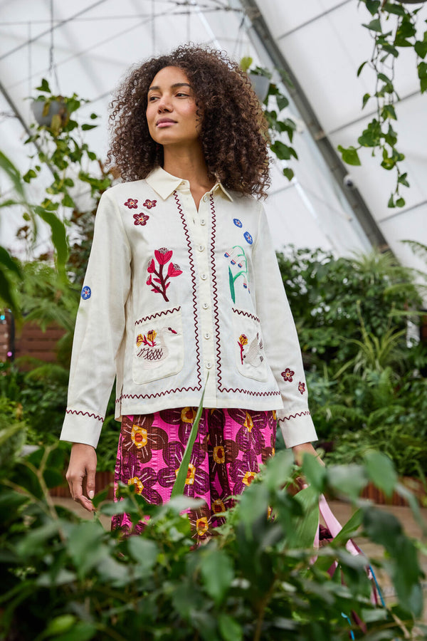 Gorman - Sanctuary Embroidered Shirt - cream
