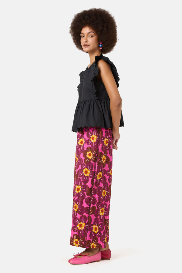 Gorman - Lily Ruffle Top - black
