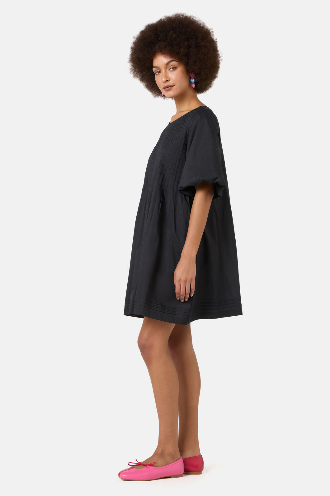 Gorman - Willa Organic Smock Dress - black