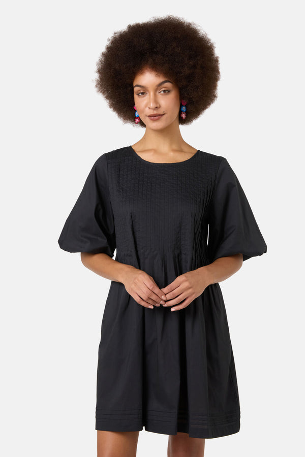 Gorman - Willa Organic Smock Dress - black