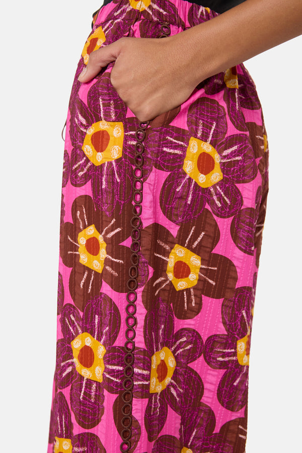 Gorman - Flowerful Seersucker Pant - print