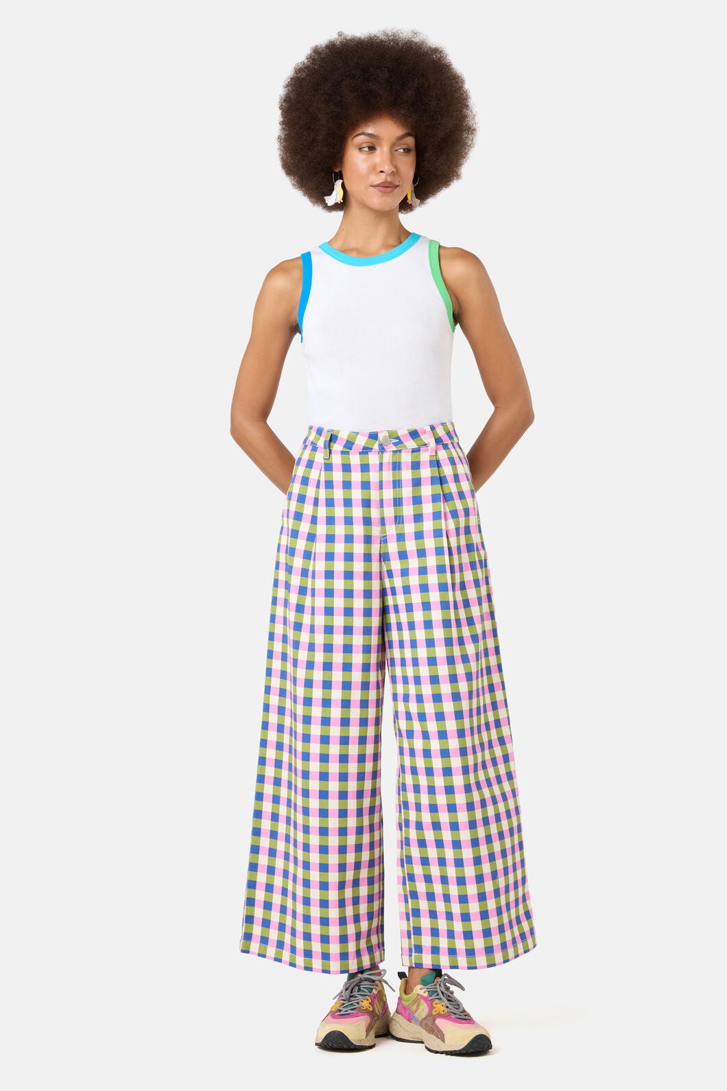 Gorman - Gillian Gingham Denim Culotte - print