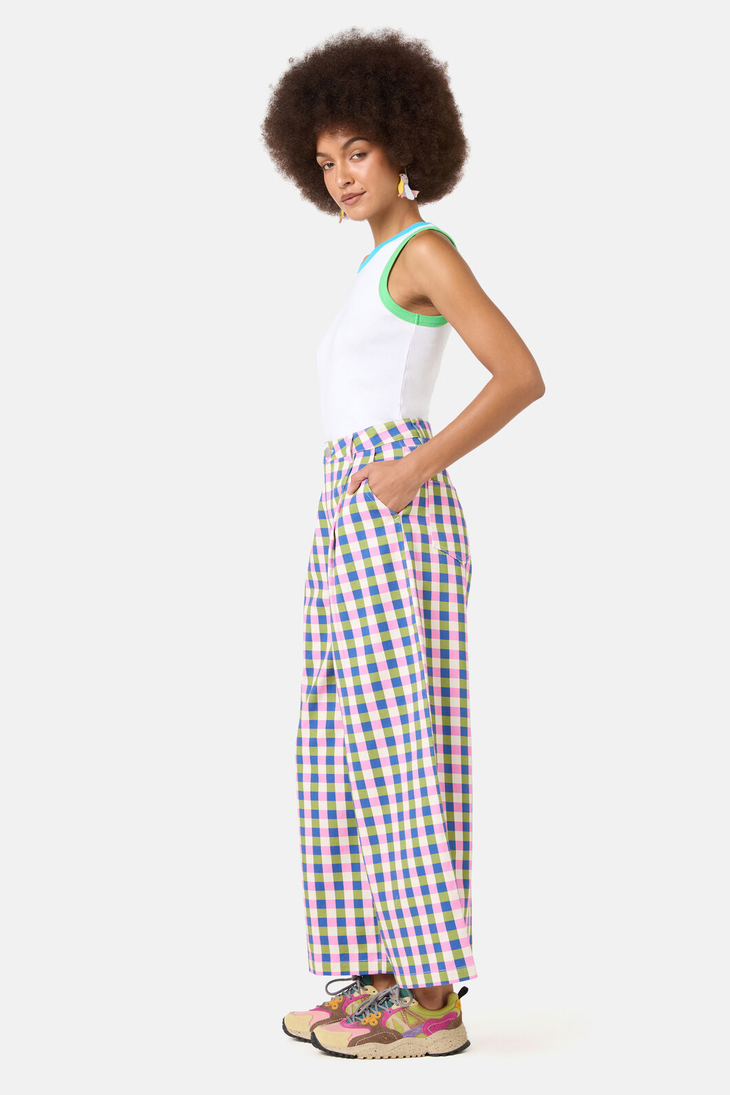 Gorman - Gillian Gingham Denim Culotte - print