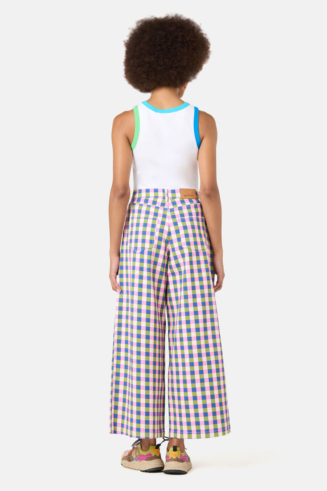 Gorman - Gillian Gingham Denim Culotte - print
