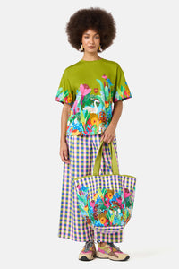 Gorman - Gillian Gingham Denim Culotte - print