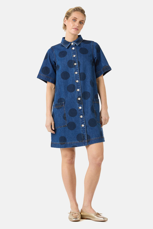 Gorman - On The Dot Denim Dress - denim