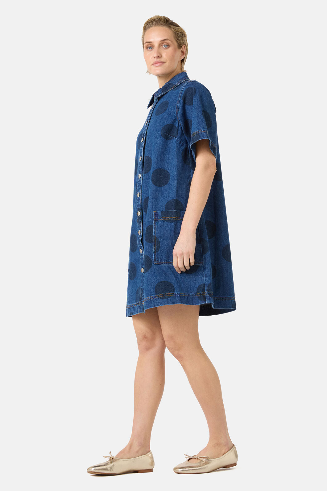 Gorman - On The Dot Denim Dress - denim