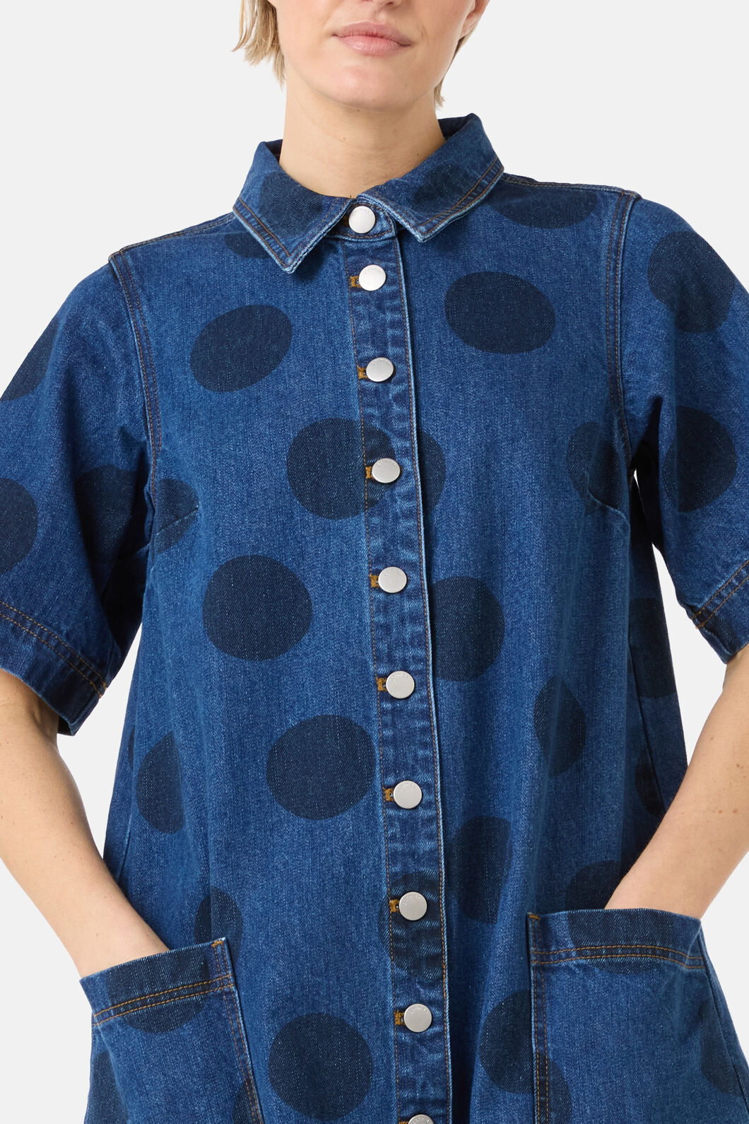 Gorman - On The Dot Denim Dress - denim