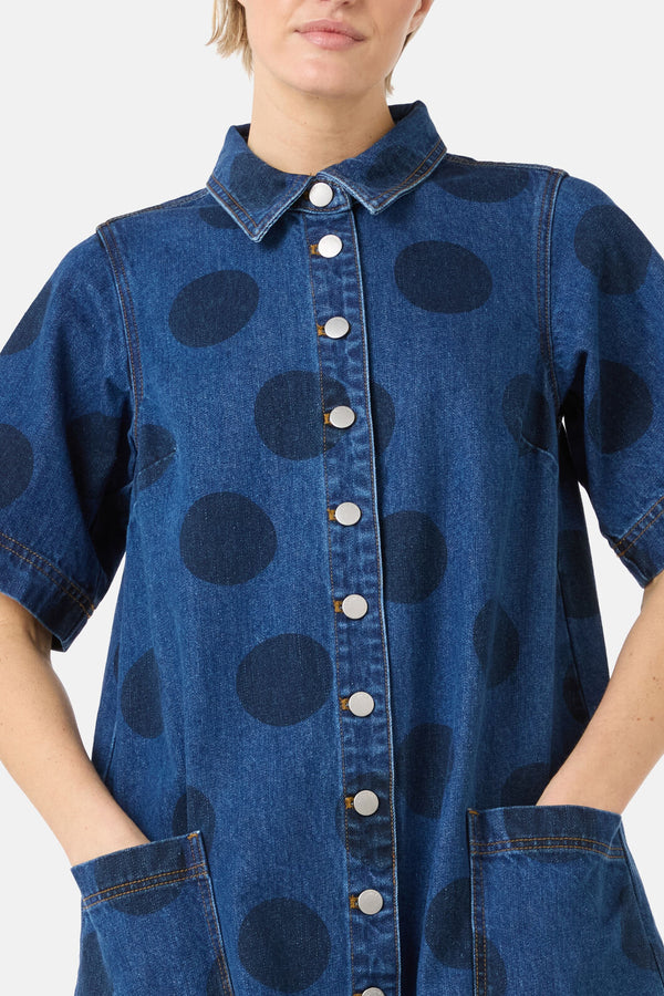Gorman - On The Dot Denim Dress - denim