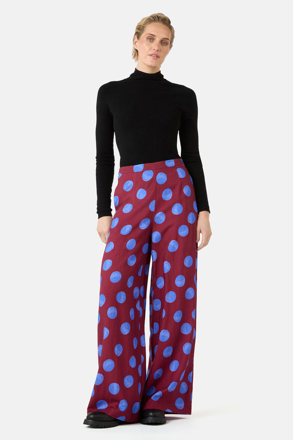 Gorman - On The Dot Wide Pants - wine