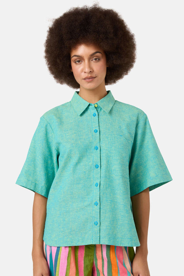 Gorman - Raw Coast Oversized Shirt - turquoise