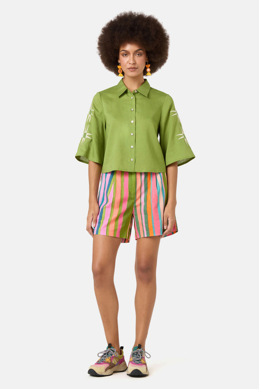 Gorman - Sunspill Embroidered Shirt - green