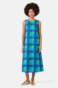Gorman - Petal Patch Check Midi Dress - check