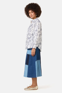 Gorman - Petal Patch Embroidered Shirt - white