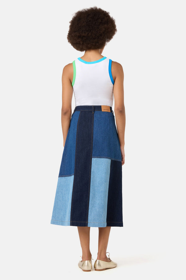 Gorman - Puzzle Denim Skirt - denim