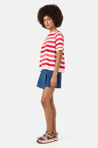 Gorman - Mirage Stripe Knit Top - pink