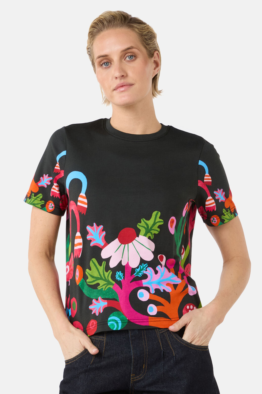 Gorman - Wild Garden Placement Classic Tee - print