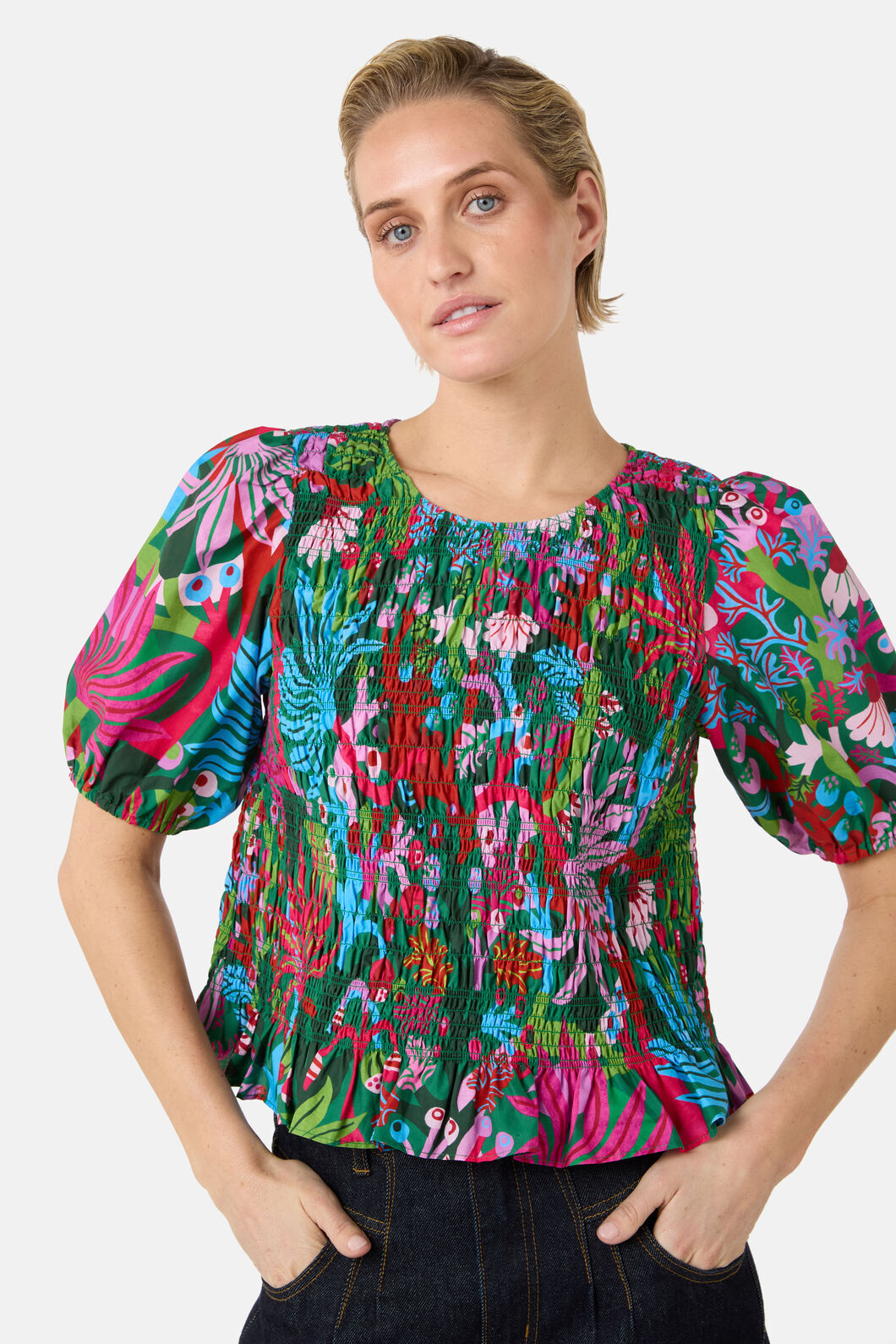 Gorman - Wild Garden Top - print
