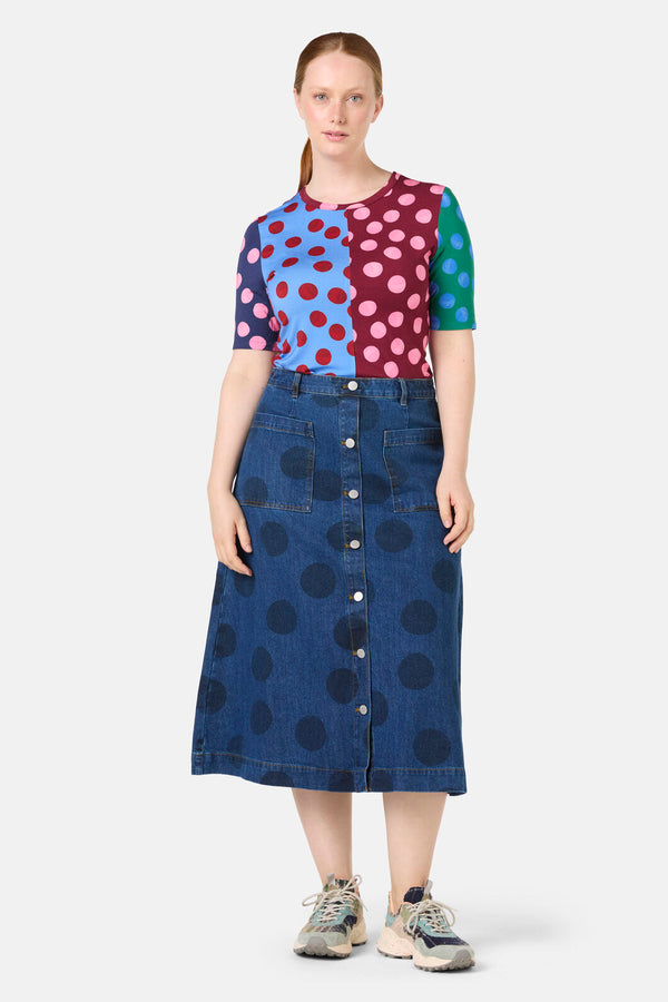 Gorman - On The Dot Print Fitted Tee - print