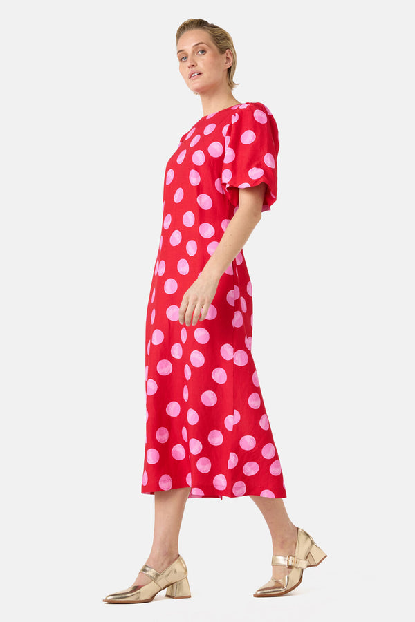 Gorman - On The Dot Party Dress - red