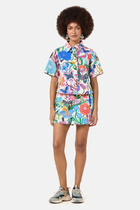 Gorman - Mariposa Denim Skort - print