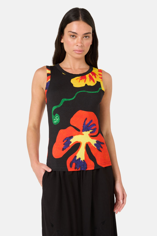 Gorman - Climbing Colour Jersey Tank - print