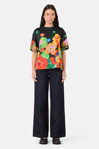 Gorman - Climbing Colour Placement Oversized Tee - print