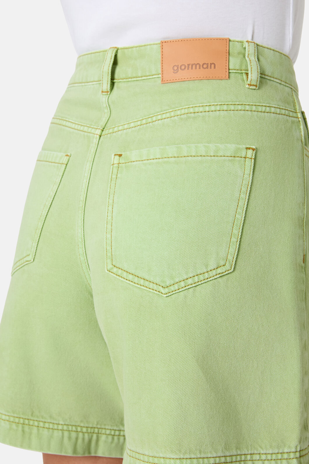Gorman - Martha Organic Denim Shorts - apple