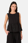 Gorman - Annie Anglaise Cotton Tank - black