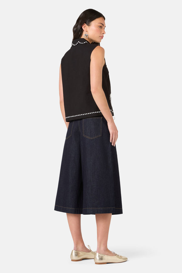 Gorman - Right Meow Embroidered Shirt - black