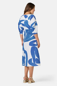 Gorman - Blue Nude Linen Dress - print