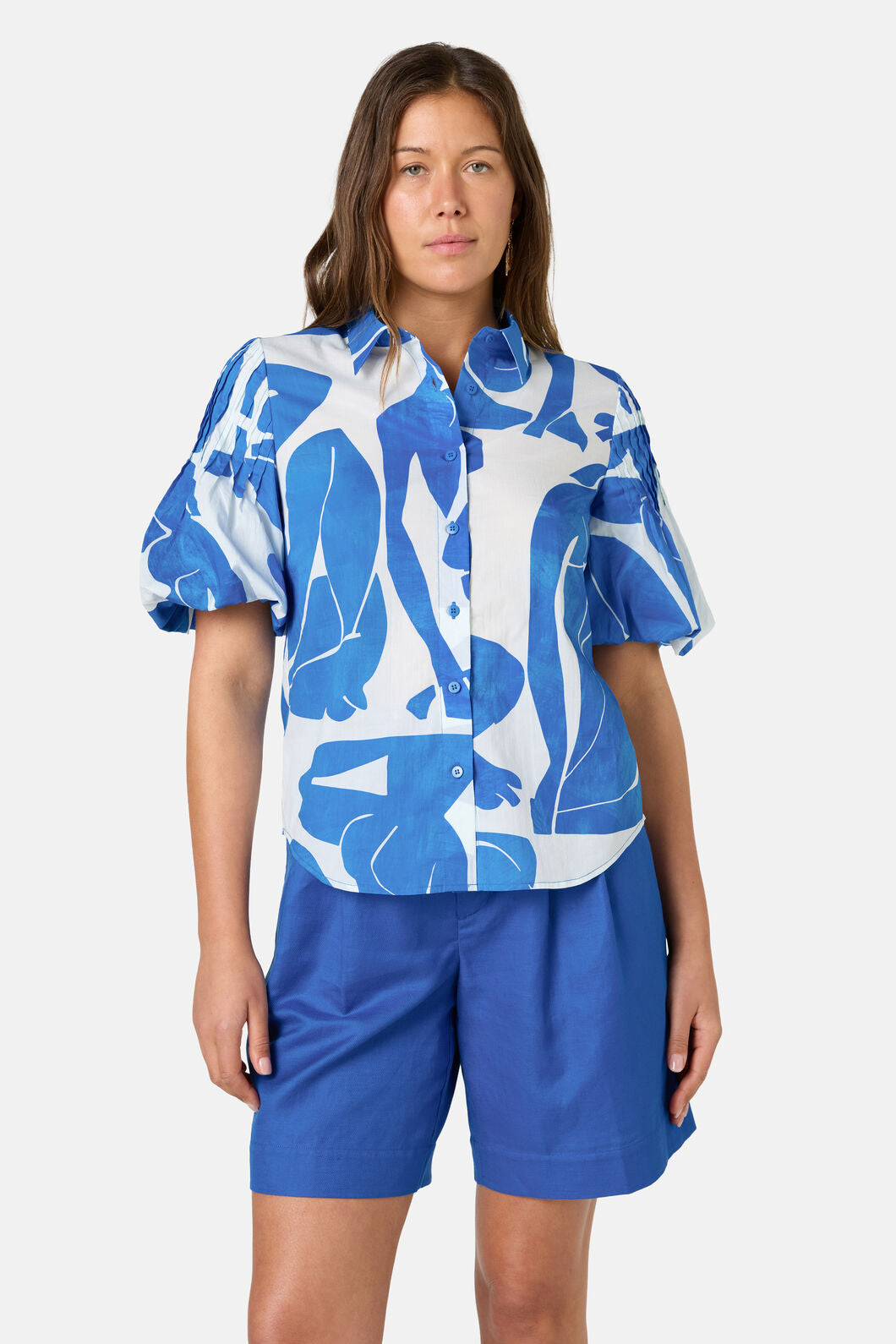 Gorman - Blue Nude Cotton Shirt - print
