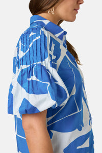 Gorman - Blue Nude Cotton Shirt - print