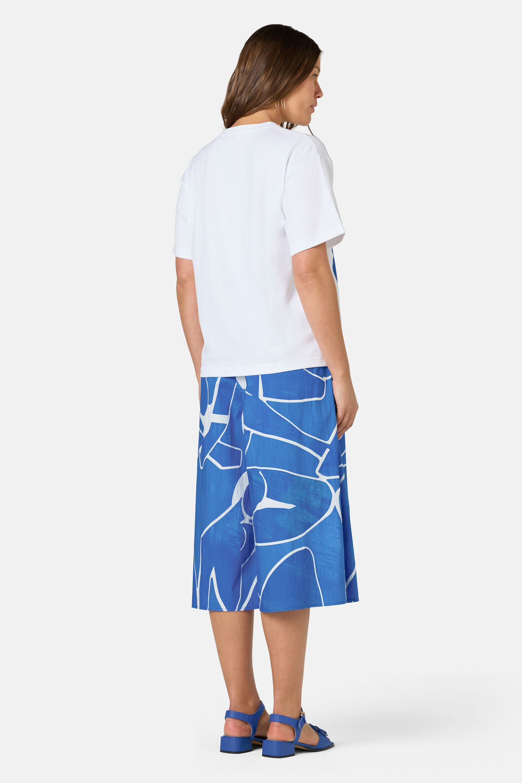 Gorman - Blue Nude Oversized Tee - print