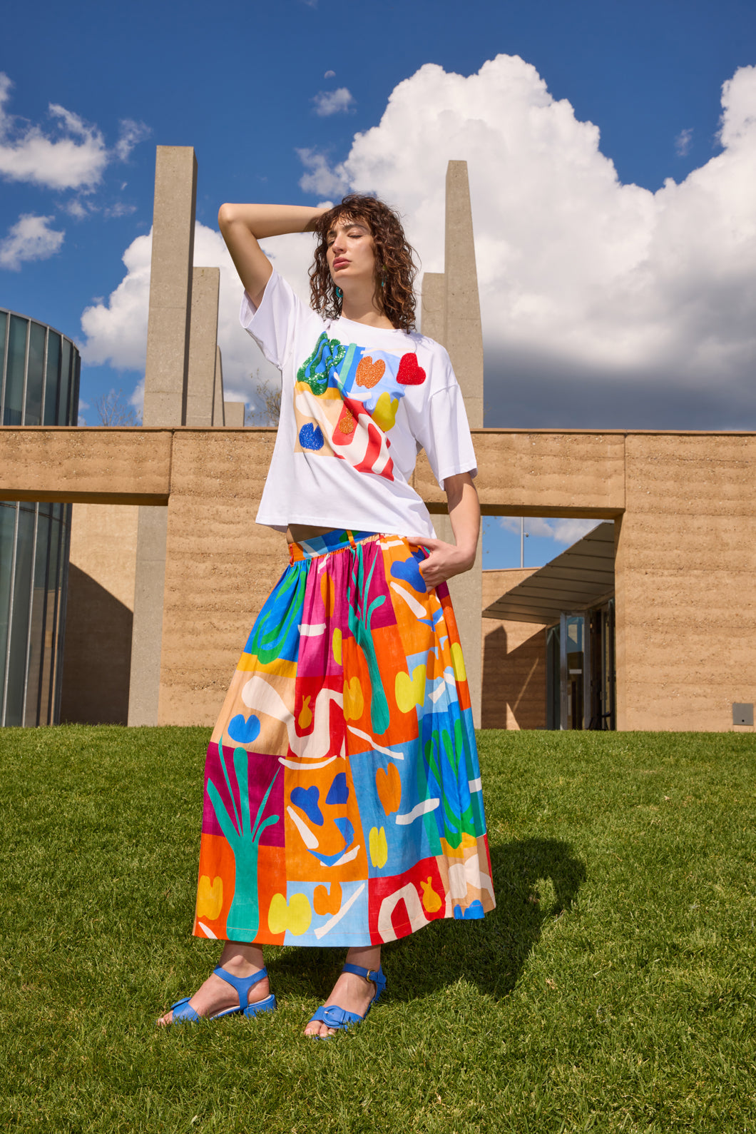 Gorman - Farmers Market Midi Skirt - print