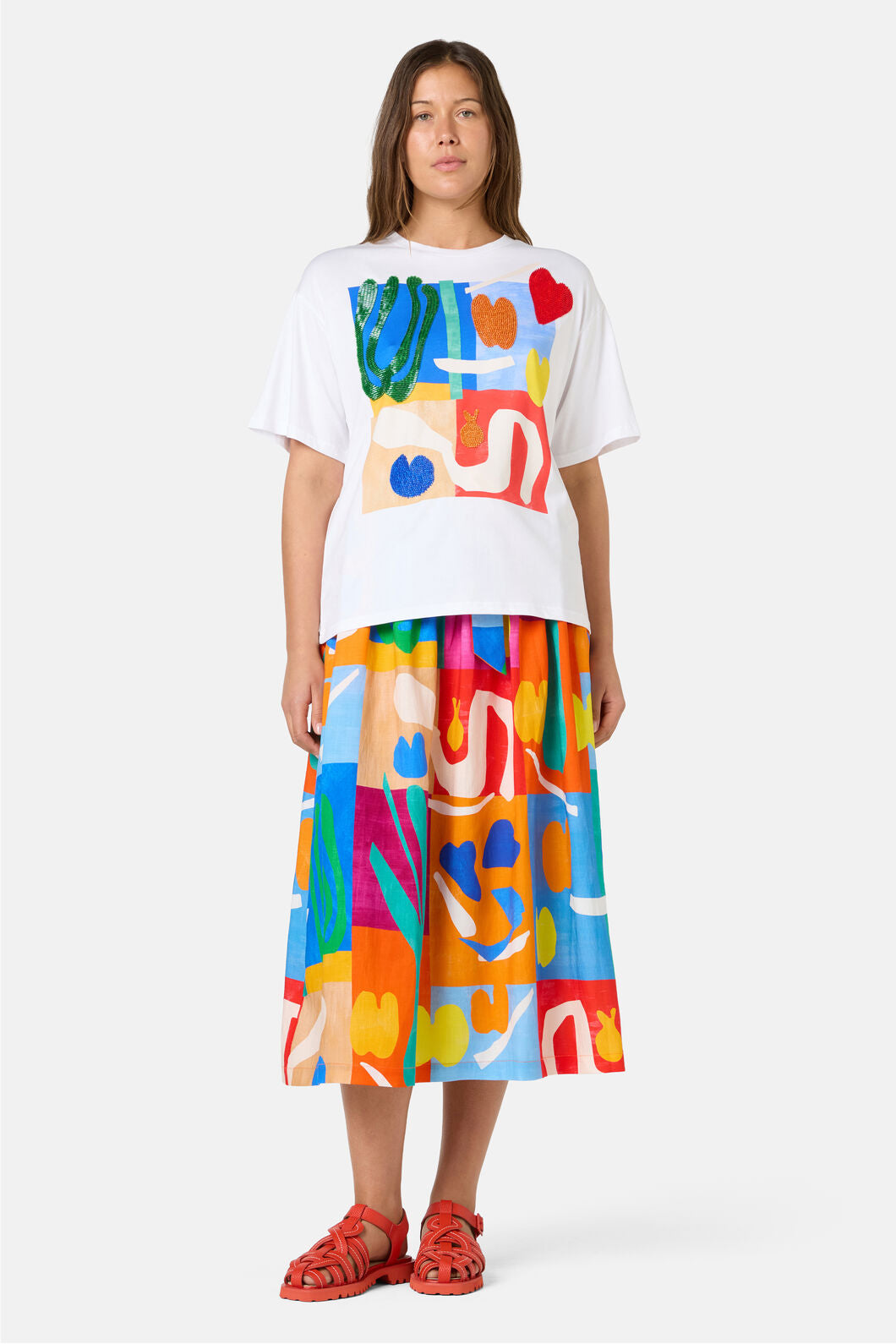 Gorman - Farmers Market Midi Skirt - print