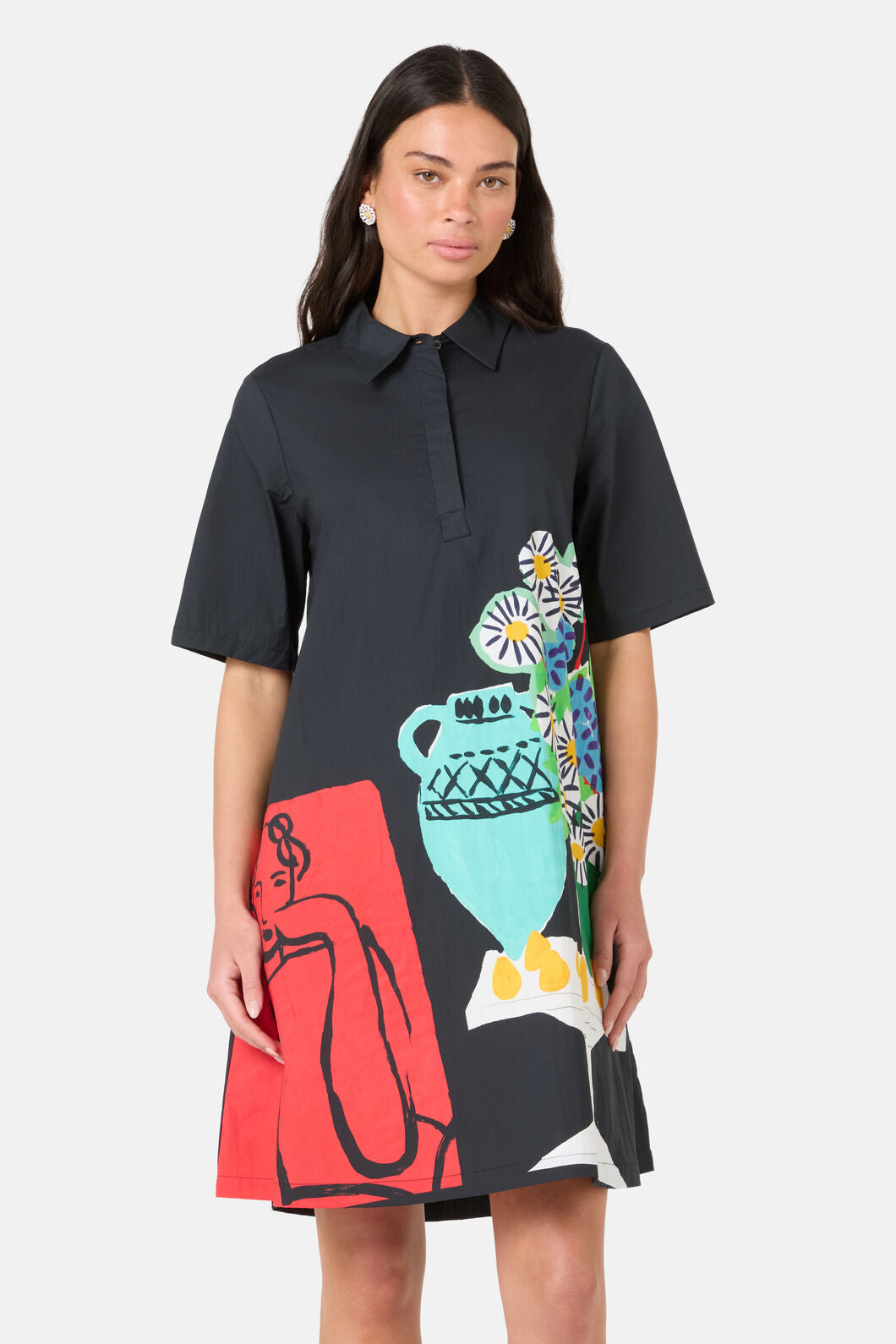 Gorman - Daisies Cotton Shirt Dress - print