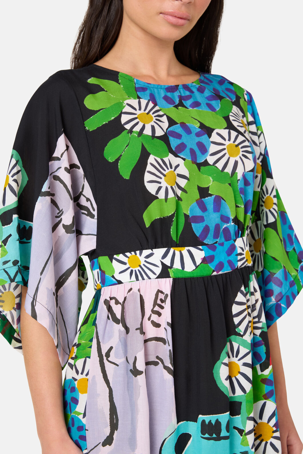 Gorman - Daisies Scarf Midi Dress - print