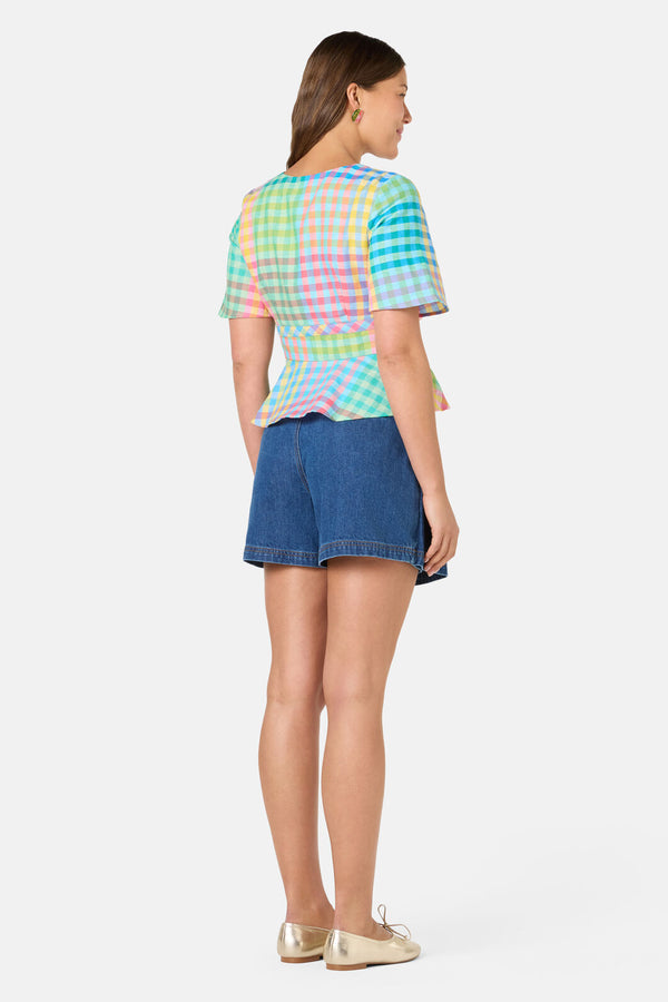 Gorman - Jellybean Check Top - check