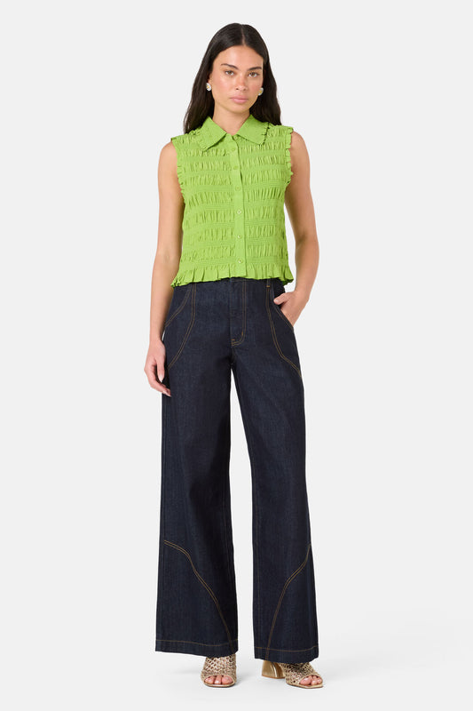 Gorman - Shirr Thing Tank - green