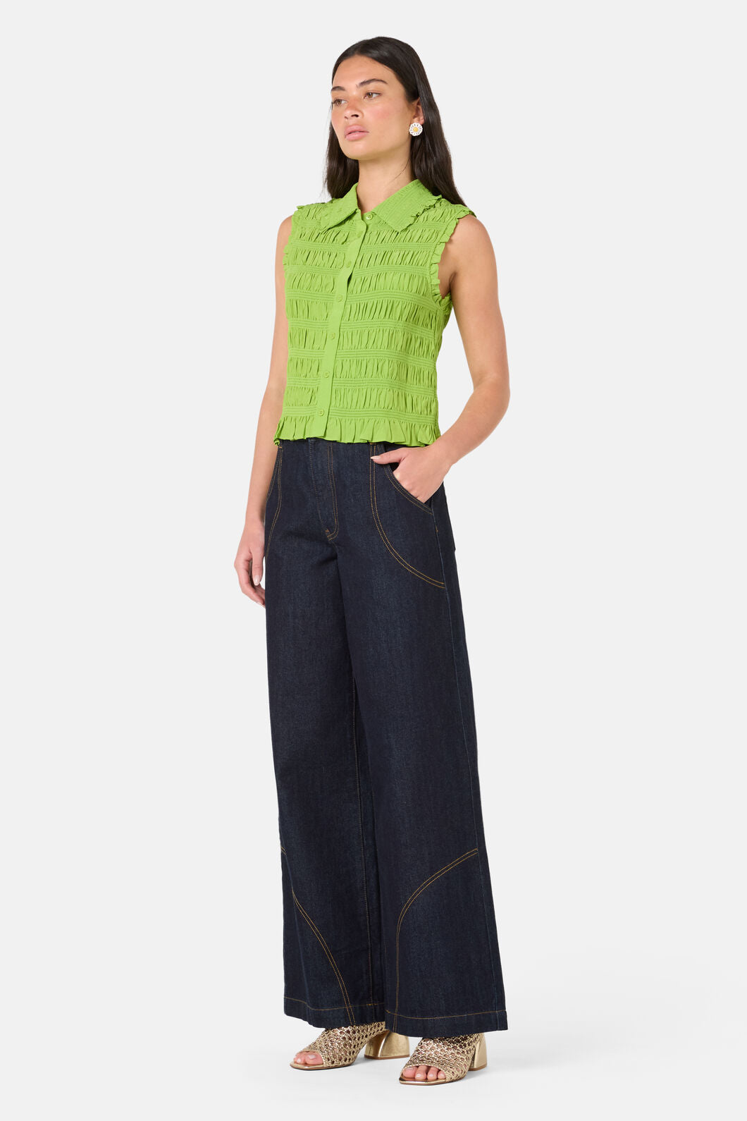Gorman - Shirr Thing Tank - green